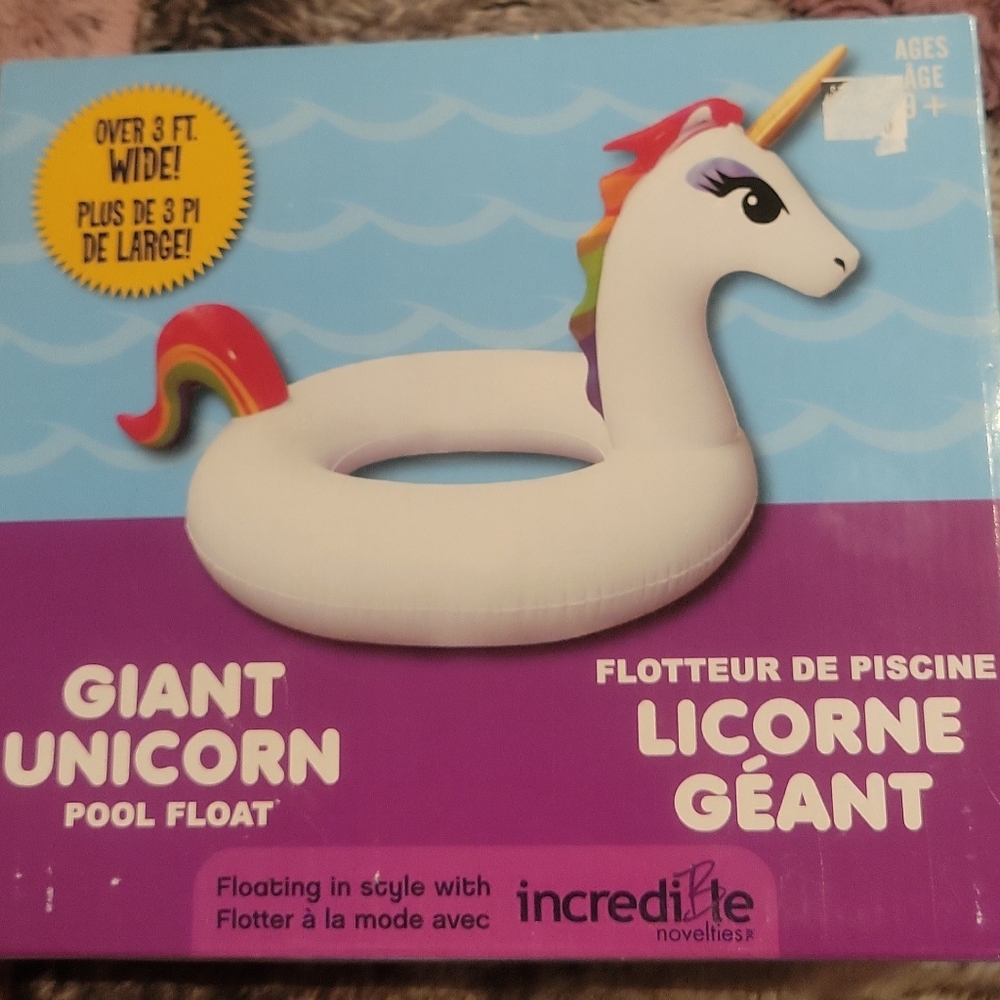 Giant Unicorn Pool Float - New and Never Used